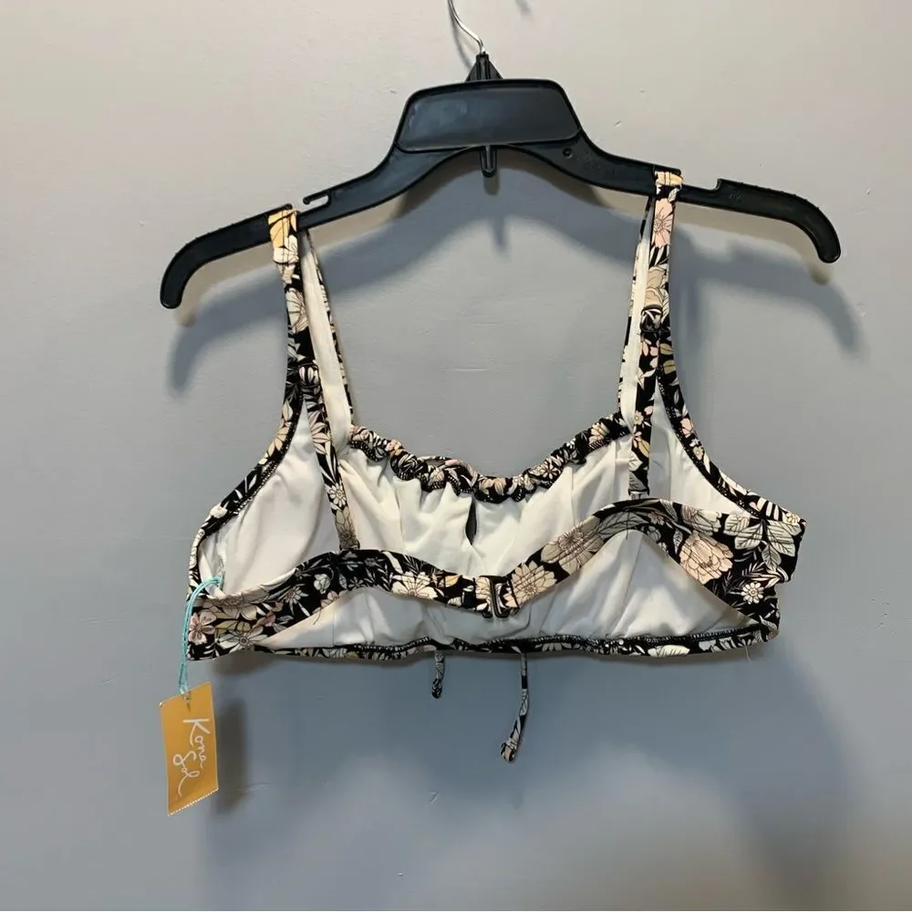 Kona sol floral Swim bikini top